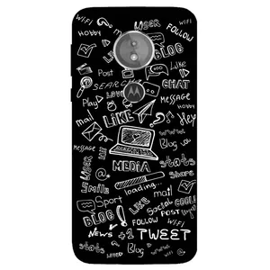 Megafone Social Media 1898 Cover For Motorola Moto E5 / G6 Play