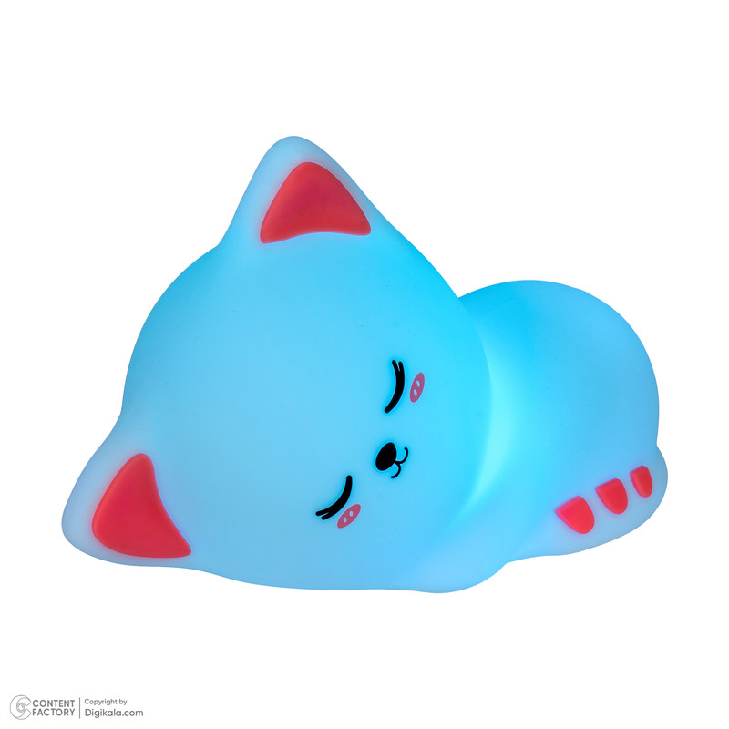 چراغ خواب کودک طرح گربه خوابیده مدل WH-A16