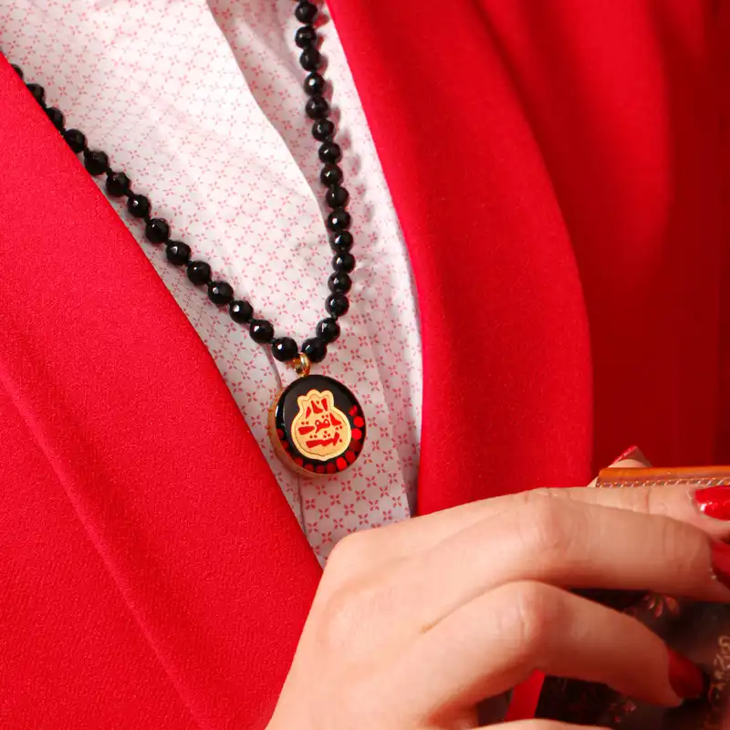 گردنبند زنانه زرسام مدل یاقوت