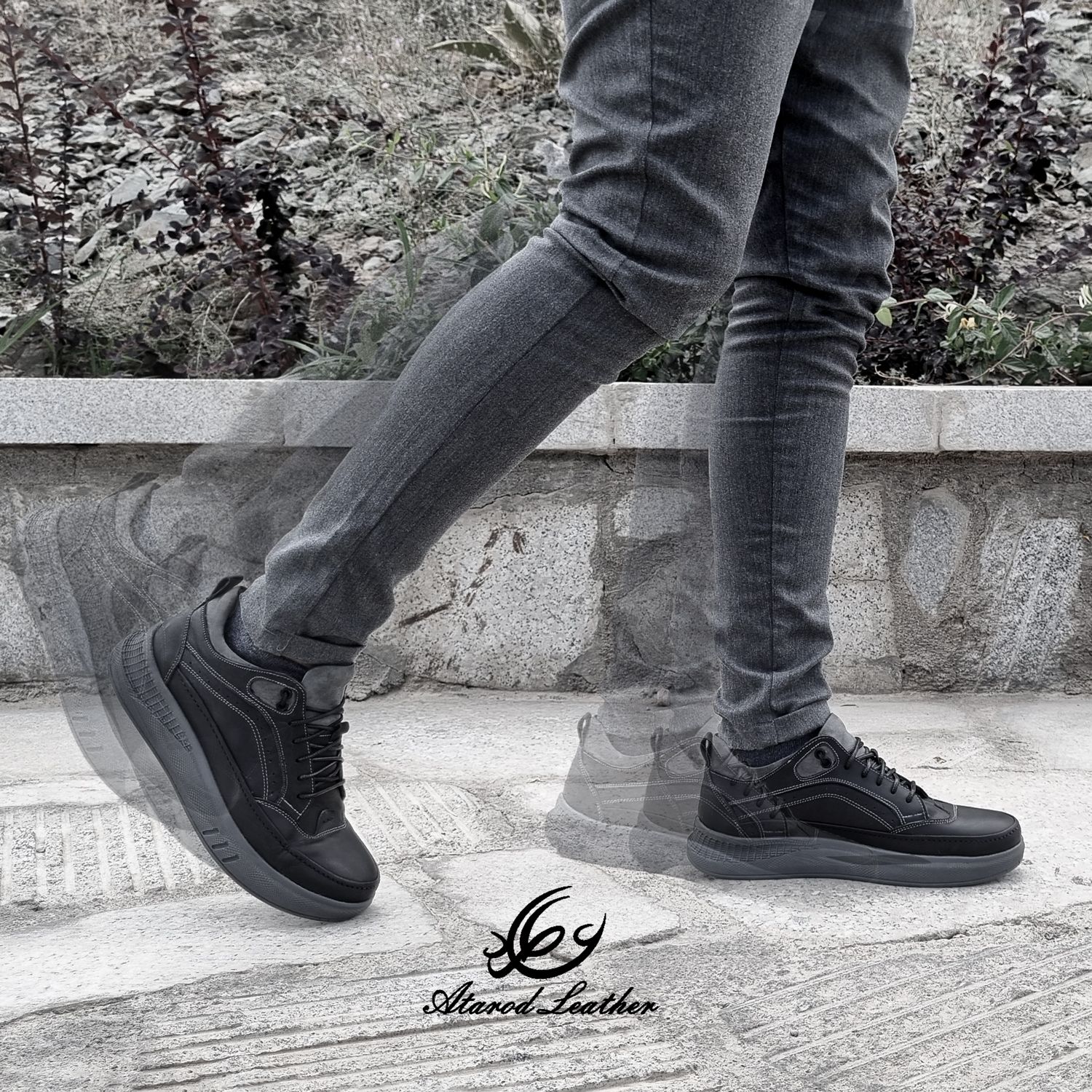 کفش روزمره مردانه چرم عطارد مدل چرم طبیعی SH07 -  - 5