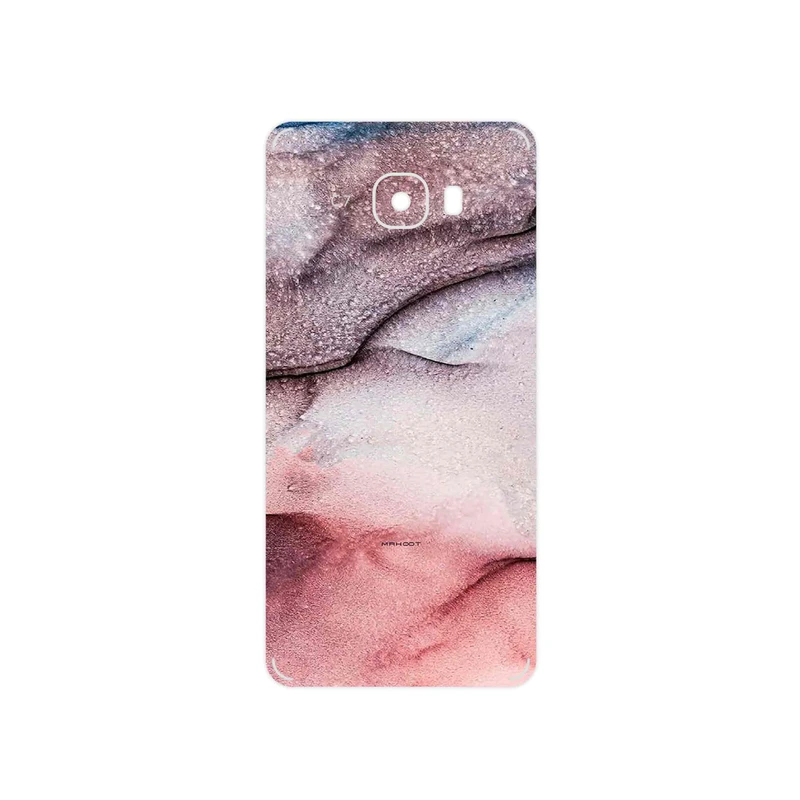 برچسب پوششی ماهوت مدل Smoky pink marble مناسب برای گوشی موبایل سامسونگ Galaxy C7