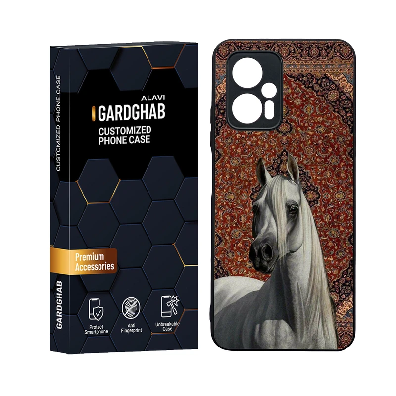 کاور گارد قاب علوی مدل دورژله ای پشت گلس ایرانی مناسب برای گوشی موبایل شیائومی Poco X4 GT