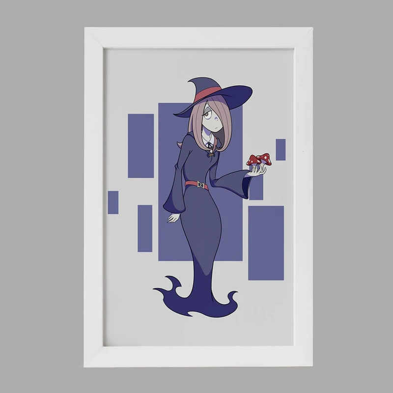 تابلو خندالو مدل سوسی انیمه جادوگران کوچک Little Witch Academia  کد 22850