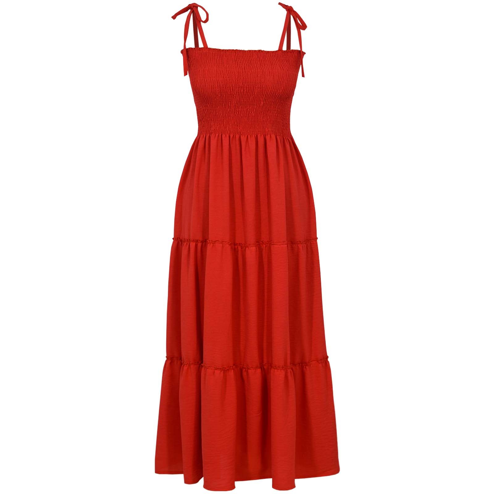 پیراهن ساحلی یقه دلبری زنانه دل آویز مدل H378 -  - 1