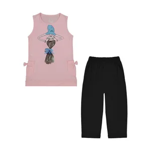 ست تاپ و شلوارک دخترانه سون پون مدل 1391733-84