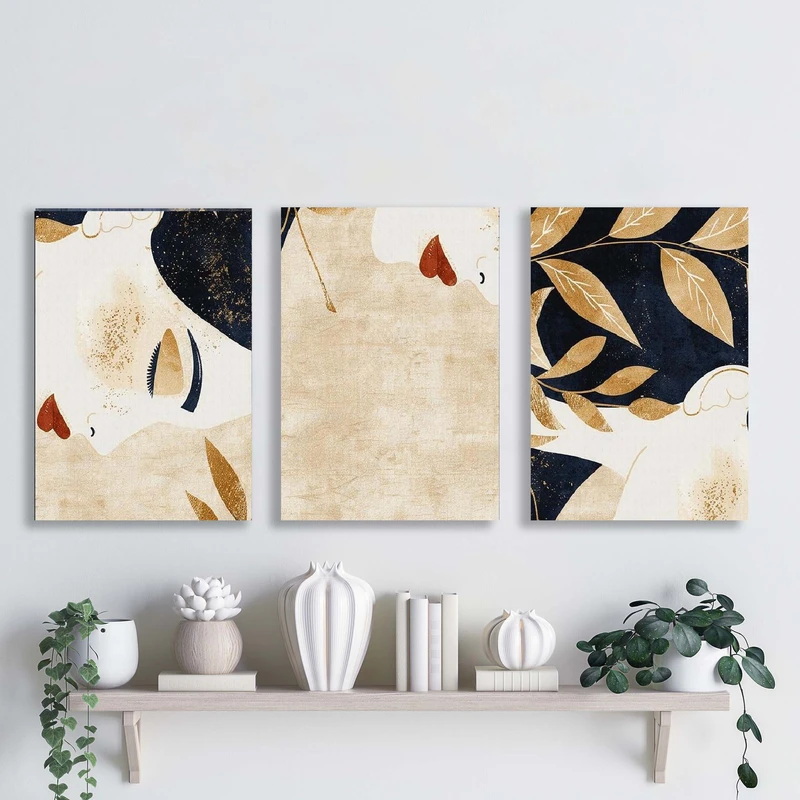 تابلو شاسی آتریسا مدل آبستره ATA053 مجموعه سه عددی