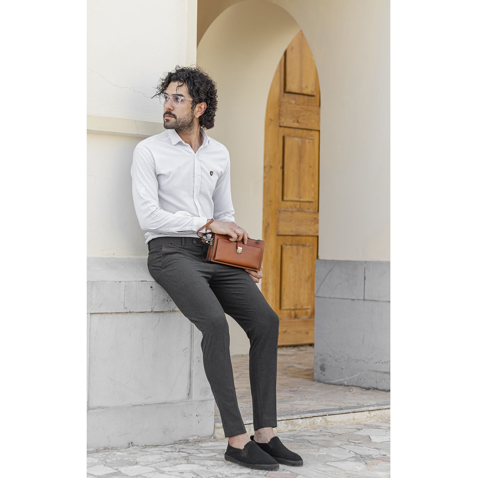 کیف دستی مردانه چرم بارثاوا کد 1304 -  - 8