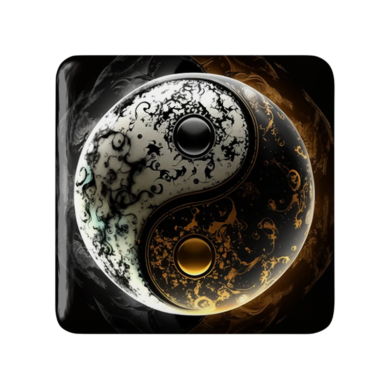 پیکسل خندالو طرح یین و یانگ مدل مربعی کد 30522