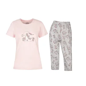 ست تی شرت و شلوارک زنانه مدل SABA-3820