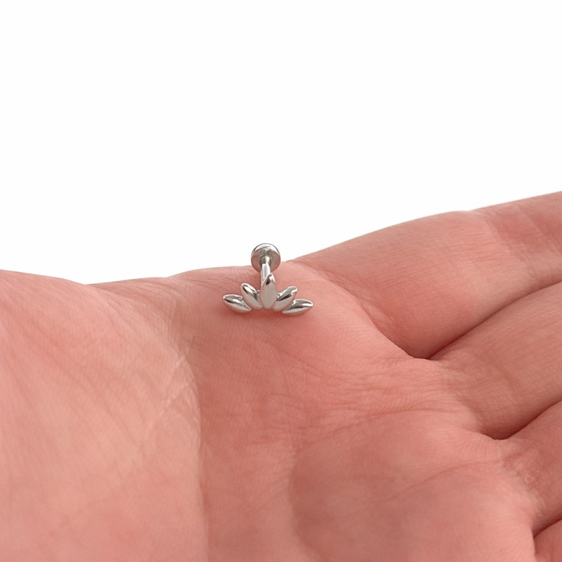 پیرسینگ گوش نقره زنانه مدل طلوع خورشید کد TO1P