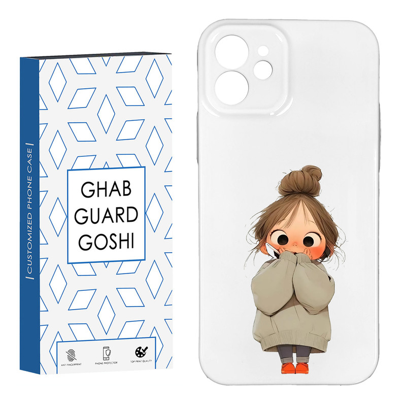 کاور قاب گارد گوشی طرح فانتزی دختر ملوس کد HARD-013   مناسب برای گوشی موبایل اپل IPHONE 12