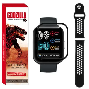 محافظ صفحه نمایش گودزیلا مدل GS-NIK مناسب برای ساعت هوشمند میبرو C2 به همراه بند