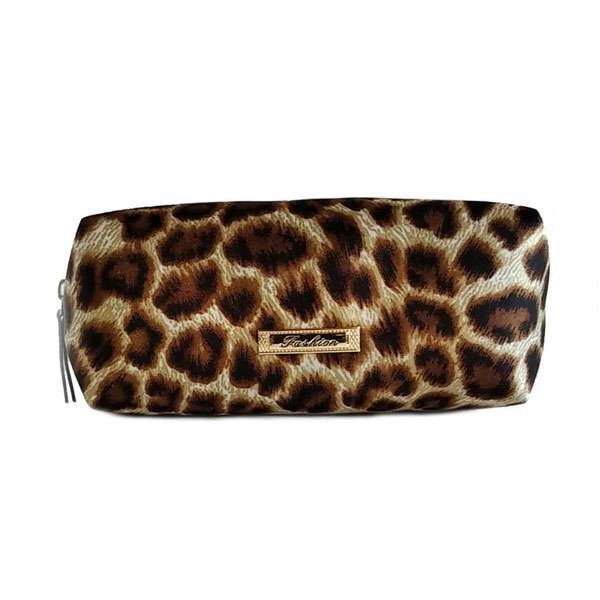 کیف لوازم آرایش زنانه مدل فشن پاپیون پلنگی