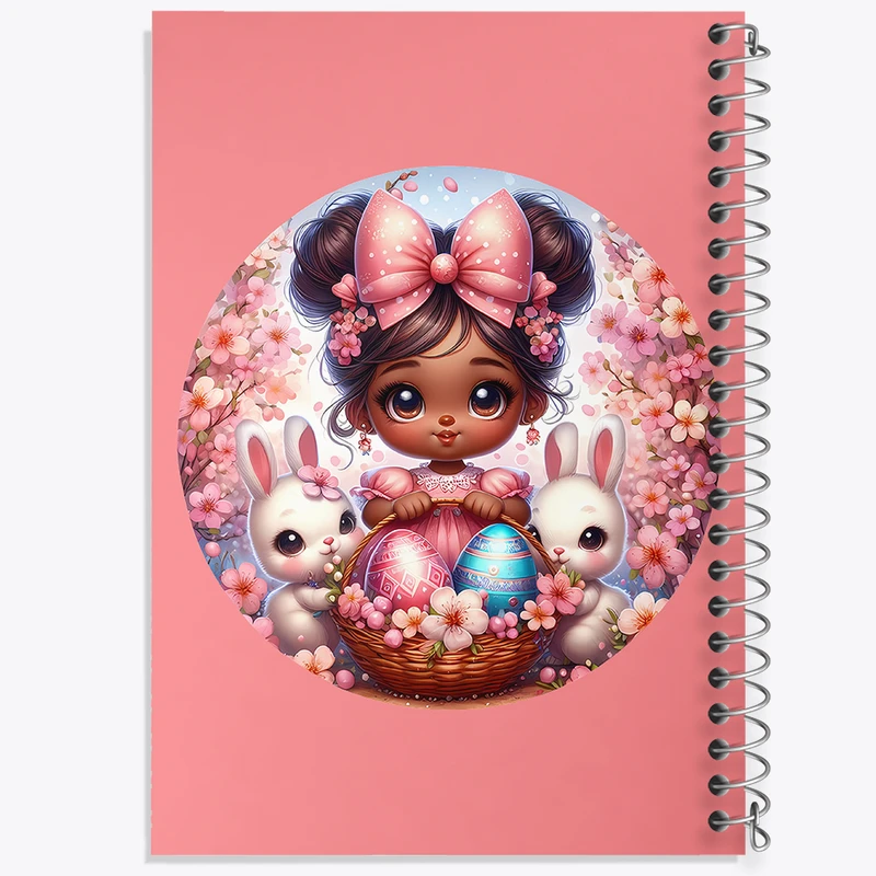 دفتر شطرنجی 50 برگ خندالو مدل دخترانه کیوت کد N1628