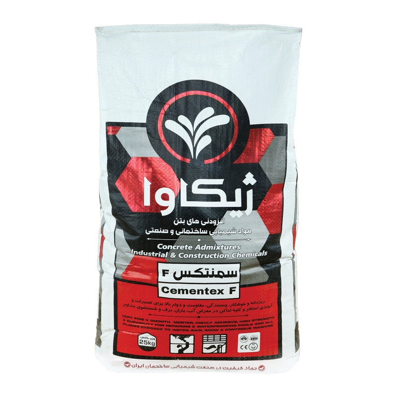 ملات تعمیراتی سفید ژیکاوا مدل F وزن 25 کیلوگرم