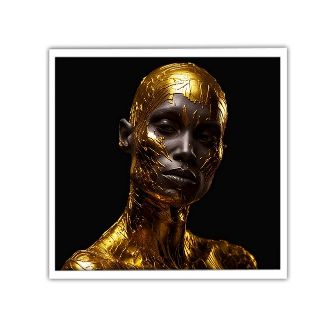 تابلو نوری بکلیت طرح دکوراتیو ورق طلا چهره  مدل W-MID-19045