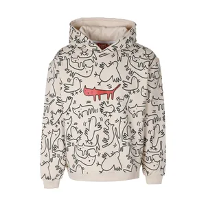 هودی مردانه تچر مدل شهرما رنگ کرم