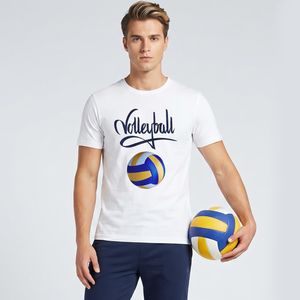 تی شرت مردانه به رسم طرح توپ والیبال کد 342