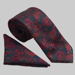 ست کراوات و دستمال جیب مردانه نسن مدل T172