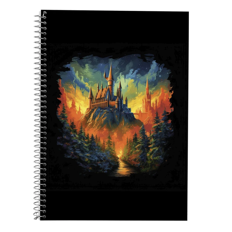 دفتر زبان 50 برگ مدوپد مدل سه خط طرح هری پاتر harrypotter کد DF10227