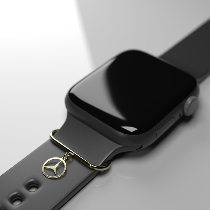 آویز ساعت طلا 18 عیار زنانه مدوپد مدل بنز کد SK1-1828