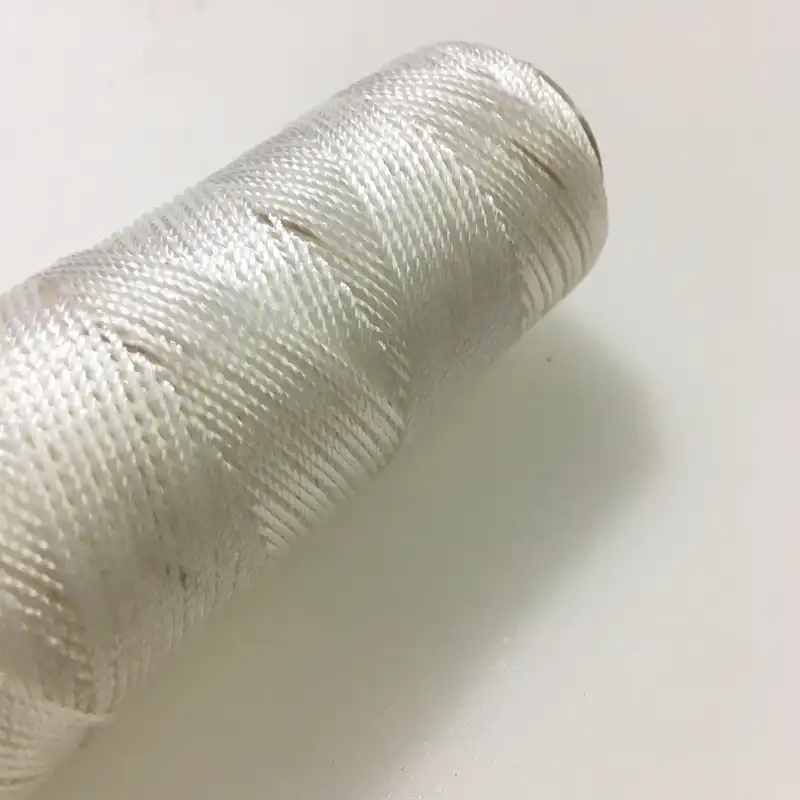 نخ دوخت چرم دوزی مدل ابریشمی Whie100m طول 100 متر