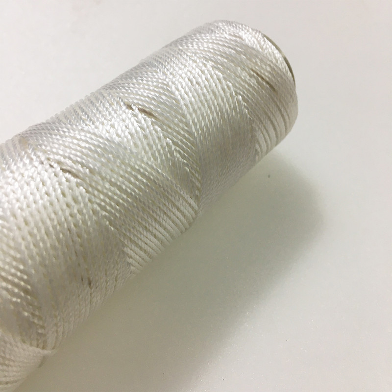 نخ دوخت چرم دوزی مدل ابریشمی Whie100m طول 100 متر