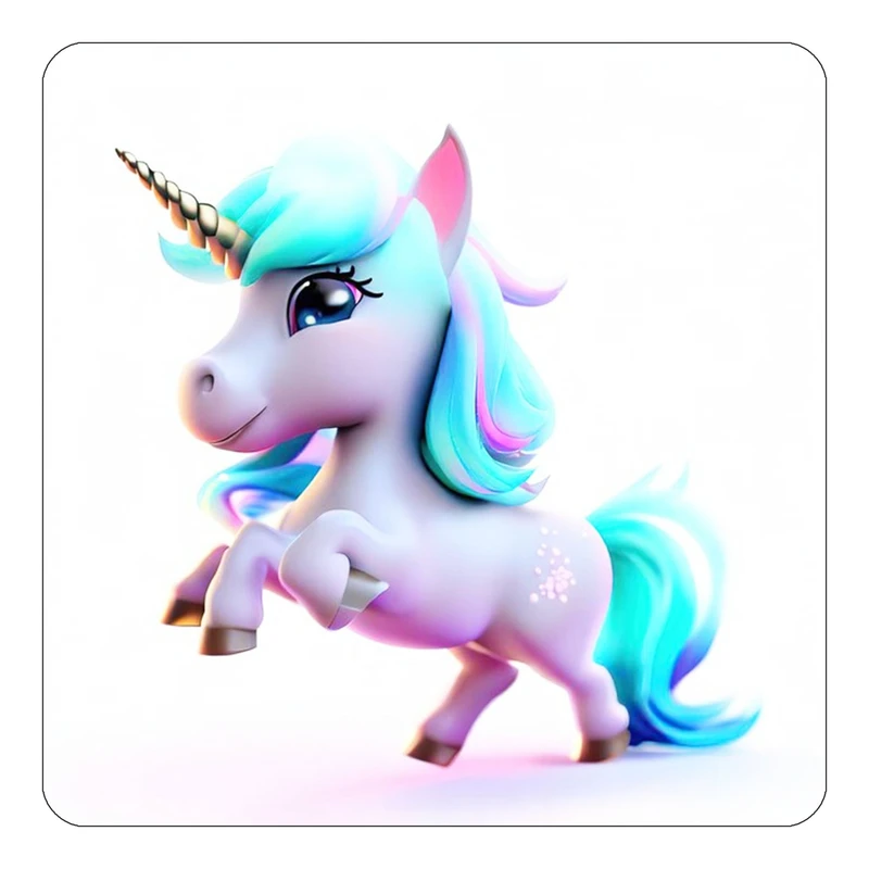 مگنت کاکتی طرح اسب تک شاخ و یونیکورن مدل mp32797