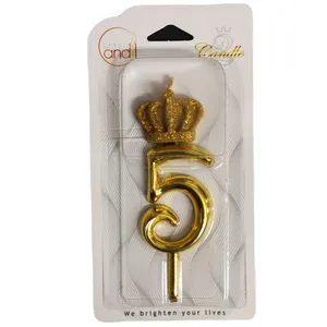 شمع تولد مدل عدد 5 پنج