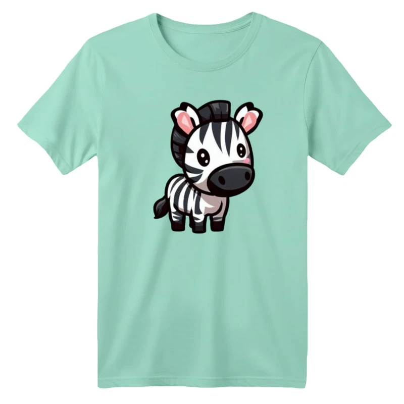 تی شرت آستین کوتاه بچگانه مدل گورخر کد ۲