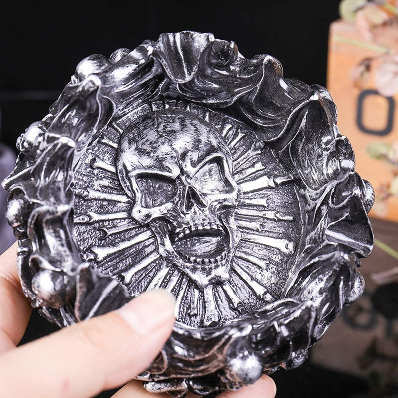 زیرسیگاری طرح اسکلت مدل شعله