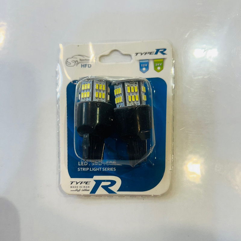 لامپ خودرو اچ اف دی طرح 54SMD چشمک زن بسته دو عددی