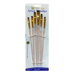 قلم مو ویوای مدل شیشه ای کد A0006317F مجموعه 6 عددی