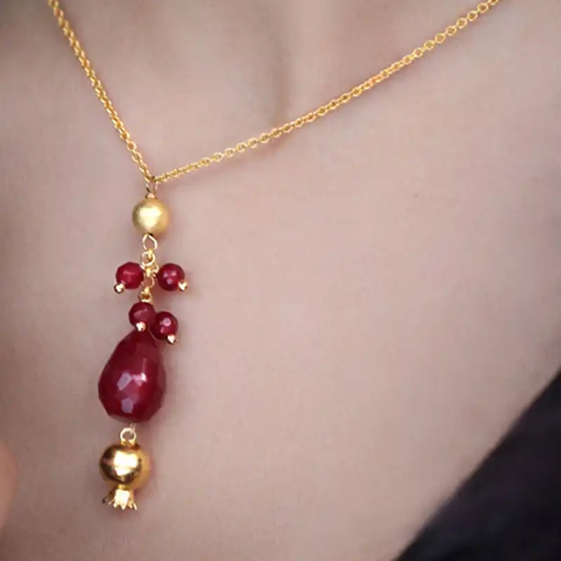 گردنبند طلا 18 عیار زنانه کیا گالری مدل AN496