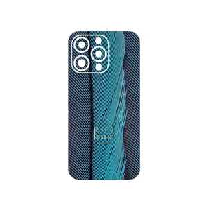 MAHOOT Turquoise feathers Cover Sticker for Apple iphone 13 Pro