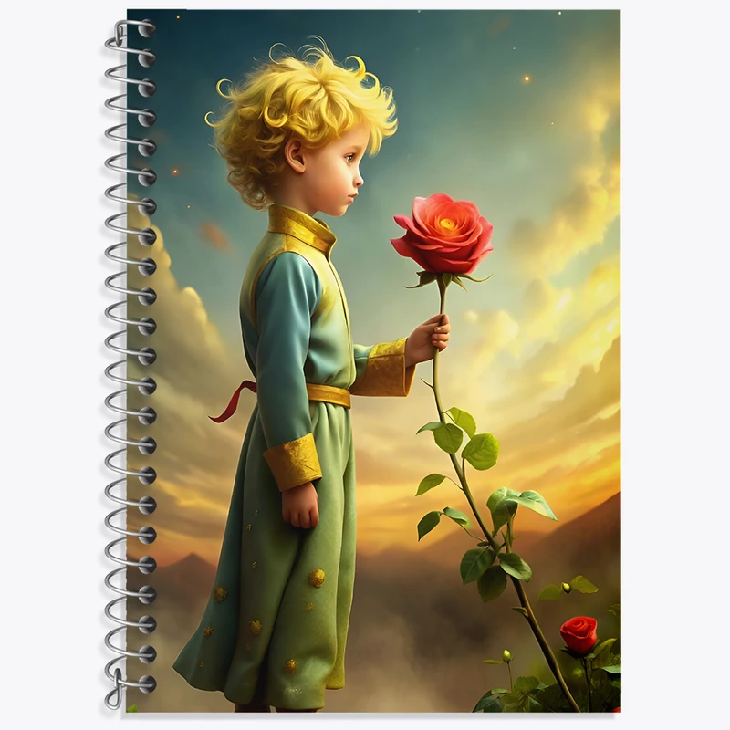 دفتر نت موسیقی 50 برگ خندالو طرح شازده کوچولو کد N4635