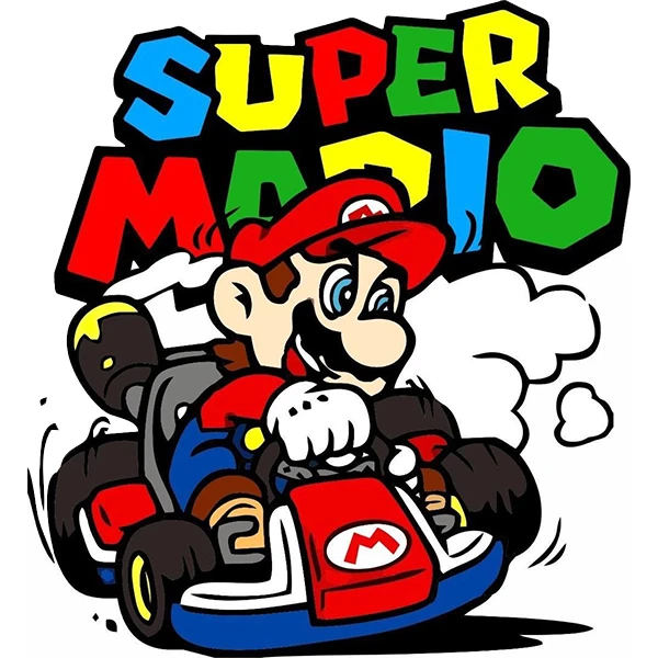 استیکر پارچه و لباس پاد آفرین طرح سوپر ماریو کد 1749