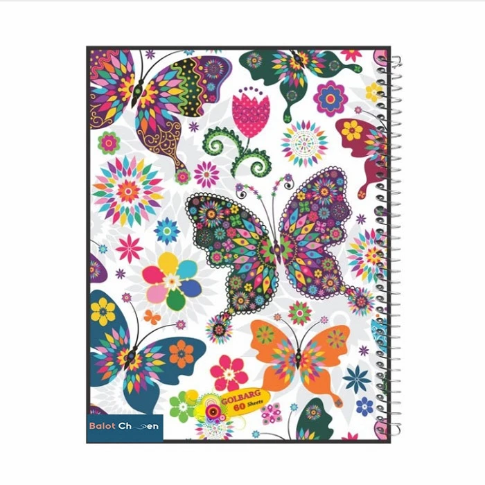 دفتر نقاشی 60 برگ بلوط چین طرح گلبرگ کد A4-N60-HGFD