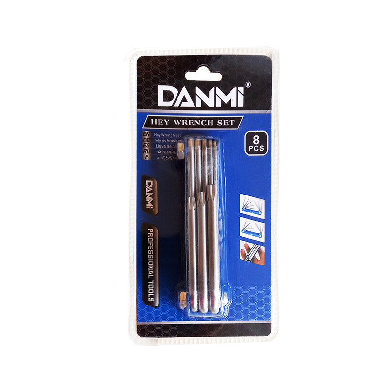 آچار آلن ستاره ای دانمی مدل moon - 007 مجموعه هشت عددی 