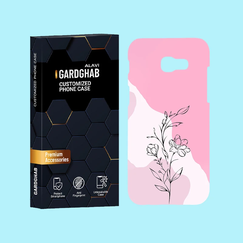 کاور گارد قاب علوی مدل گل مناسب برای گوشی موبایل سامسونگ Galaxy A5 2017 / A520