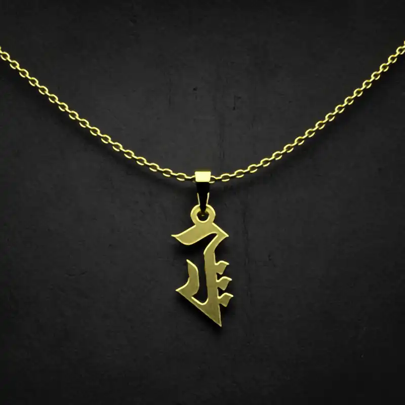 گردنبند طلا 18 عیار زنانه مدوپد مدل حرف پ کد I3-1-1623