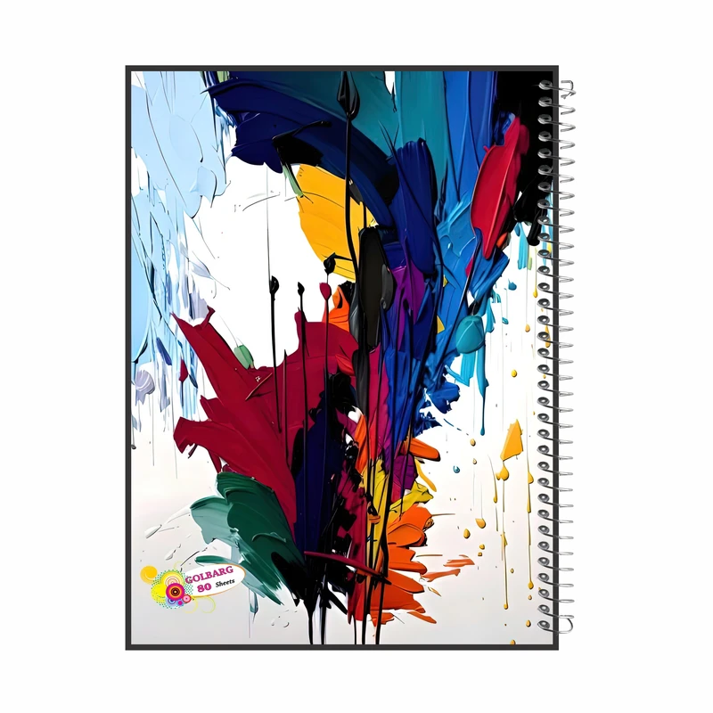 دفتر مشق 80 برگ گلبرگ طرح دانشجویی کد 3084