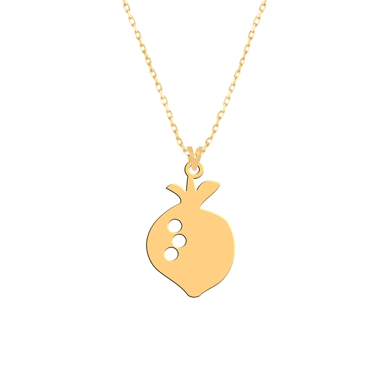 گردنبند طلا 18 عیار زنانه فرشته مدل انار WNLZ-000108