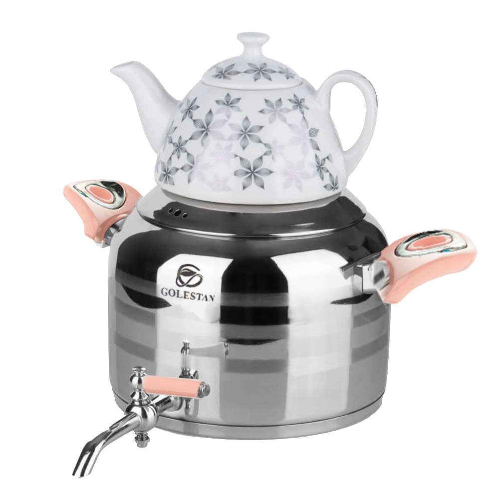 ست کتری و قوری گلستان مدل Tork-S