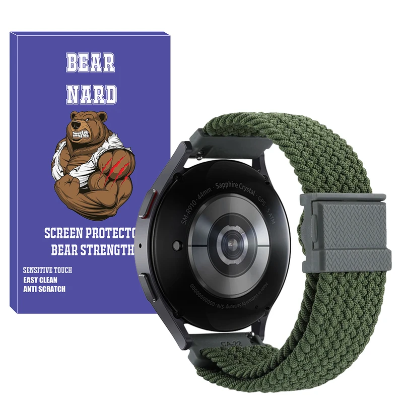 بند برنارد مدل Braided Magnet BR مناسب برای ساعت هوشمند امیزفیت GTR 42mm / Pop / Pop 2 / Pop pro