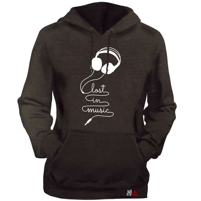 هودی زنانه مدل موزیک کد T16 رنگ نوک مدادی