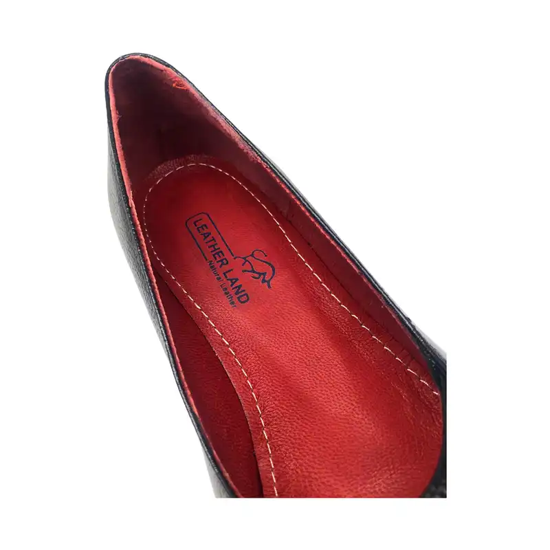 کفش زنانه سرزمین چرم کد 1697 رنگ مشکی