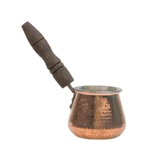 شیرجوش مسی مدل دسته چوبی