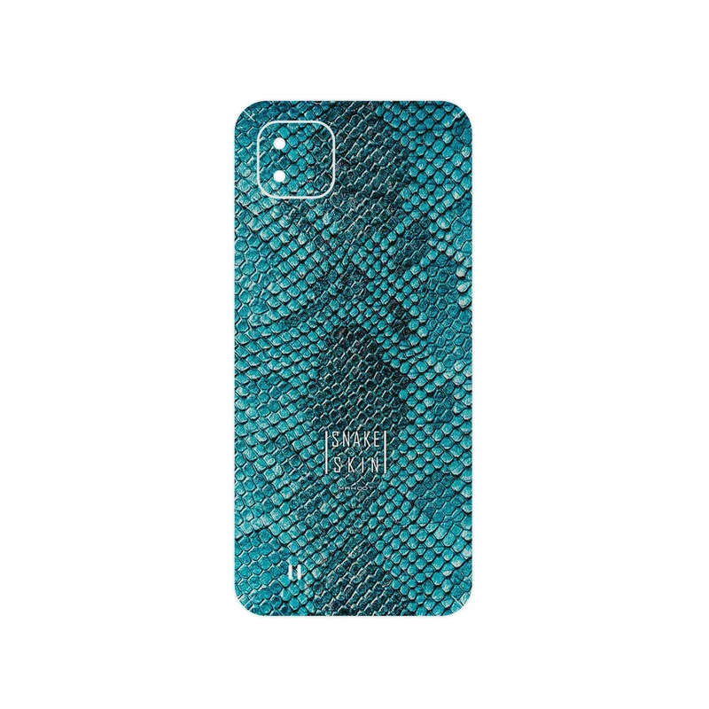 برچسب پوششی ماهوت مدل Blue Snake Skin مناسب برای گوشی موبایل ریلمی C11 2021