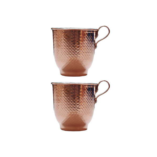 لیوان مسی مدل چکش کاری کد 85 بسته 2 عددی